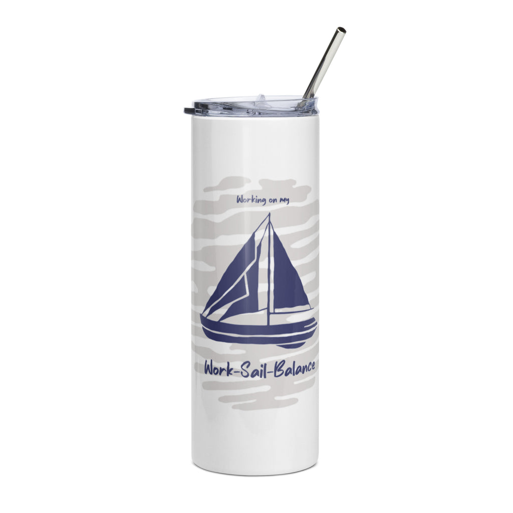 Edelstahlbecher Work-Sail Balance – Maritimes Segler-Geschenk