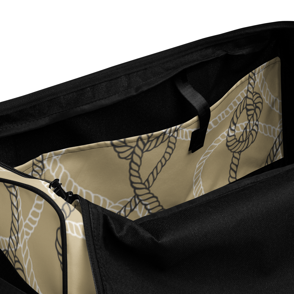 Maritimer personalisierter Weekender/ Reisetasche mit Tauwerk-Motiv und Namen