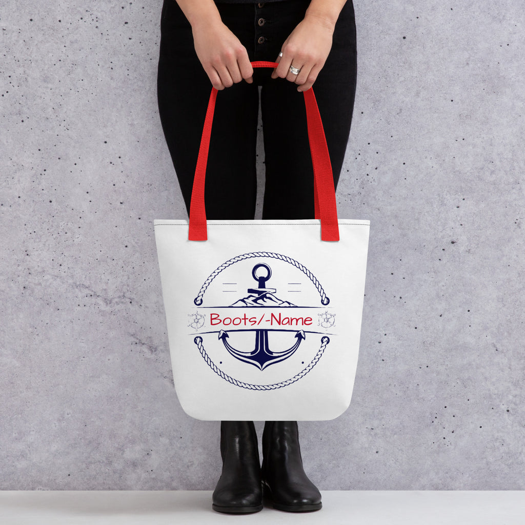 Tasche Anker personalisiert mit Namen – Maritimes Segler-Geschenk