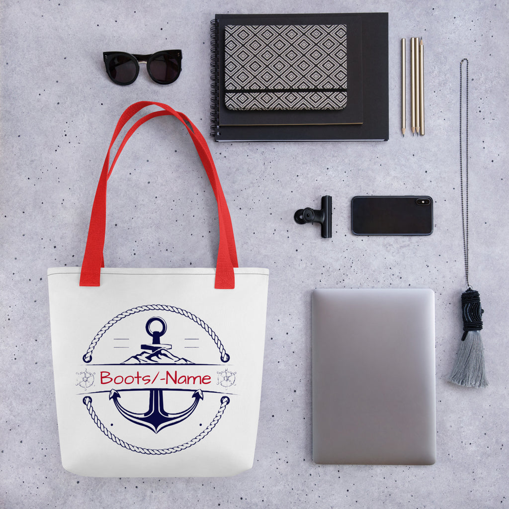 Tasche Anker personalisiert mit Namen – Maritimes Segler-Geschenk