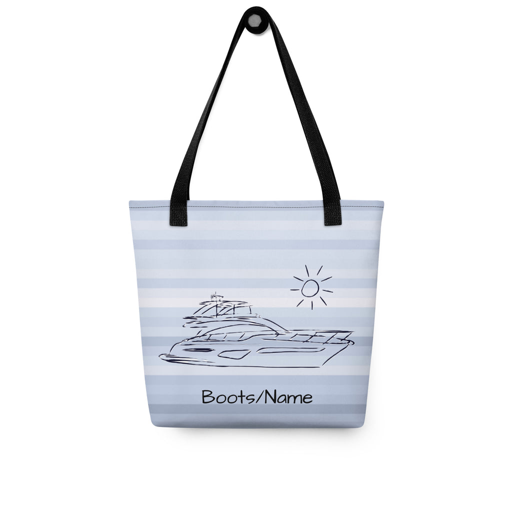 Tasche Motoryacht personalisiert – Maritimes Geschenk für Yachtfans