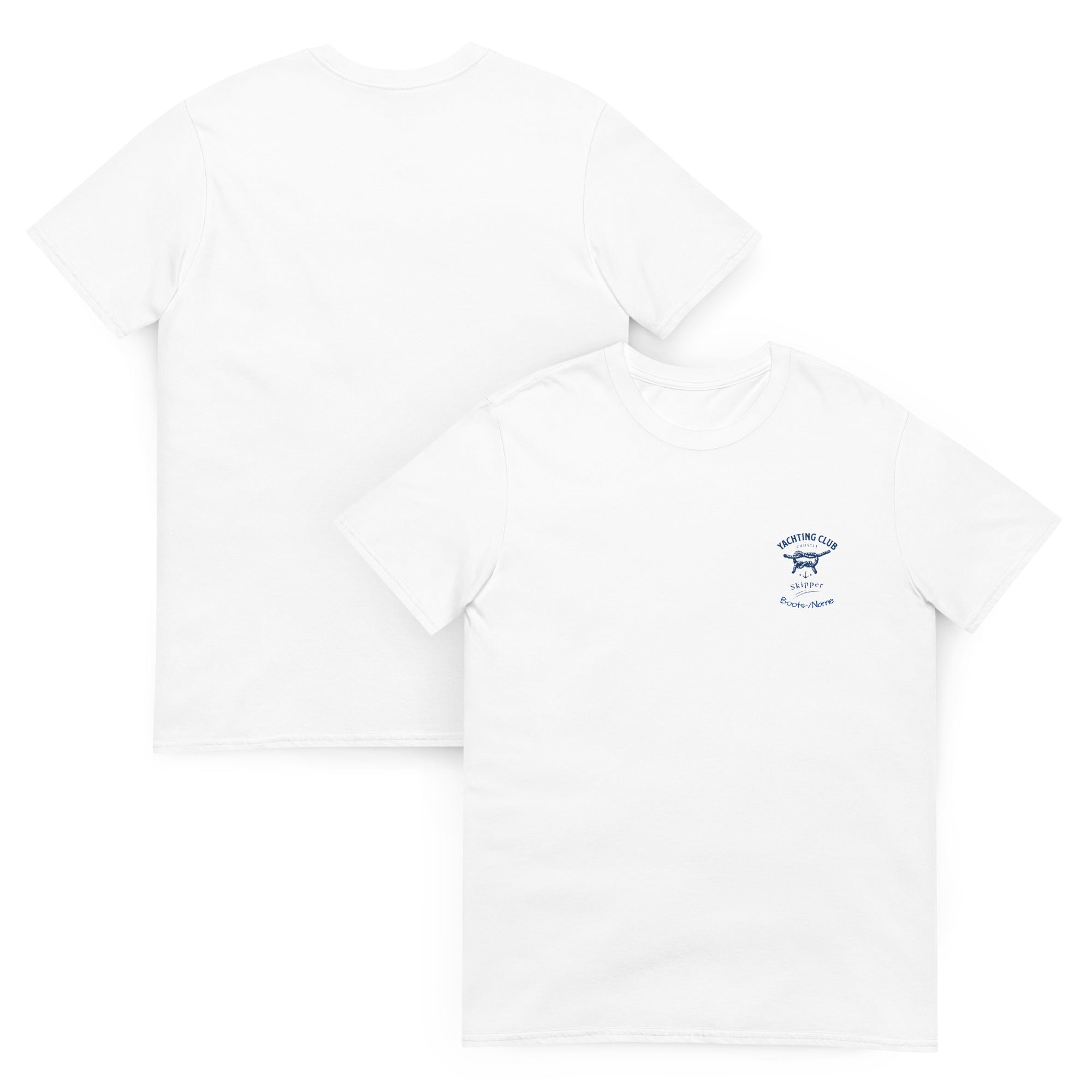 Personalisiertes Skipper-Shirt Damen | Maritimes T-Shirt mit Namen für Seglerinnen