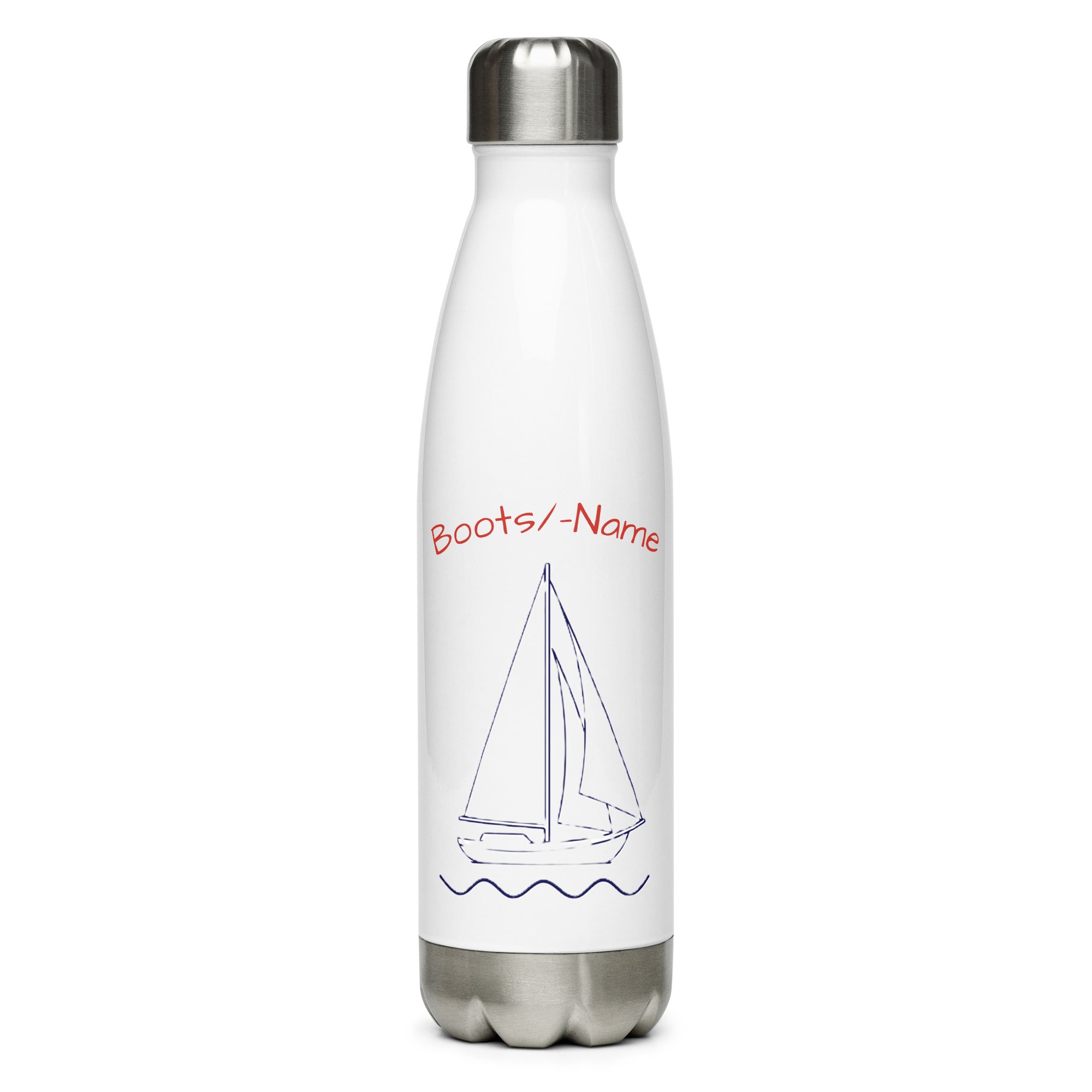 Personalisierte Trinkflasche Segelboot Edelstahl 500ml | MelMaris