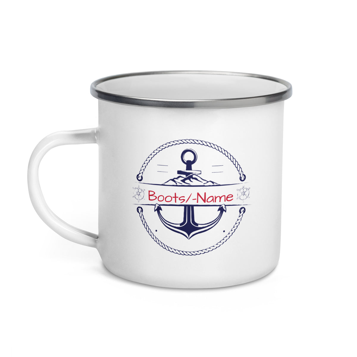 Maritime personalisierte Tasse mit Anker-Motiv