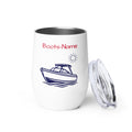 Weinbecher Motorboot personalisiert – Maritimes Geschenk für Bootsfahrer 
