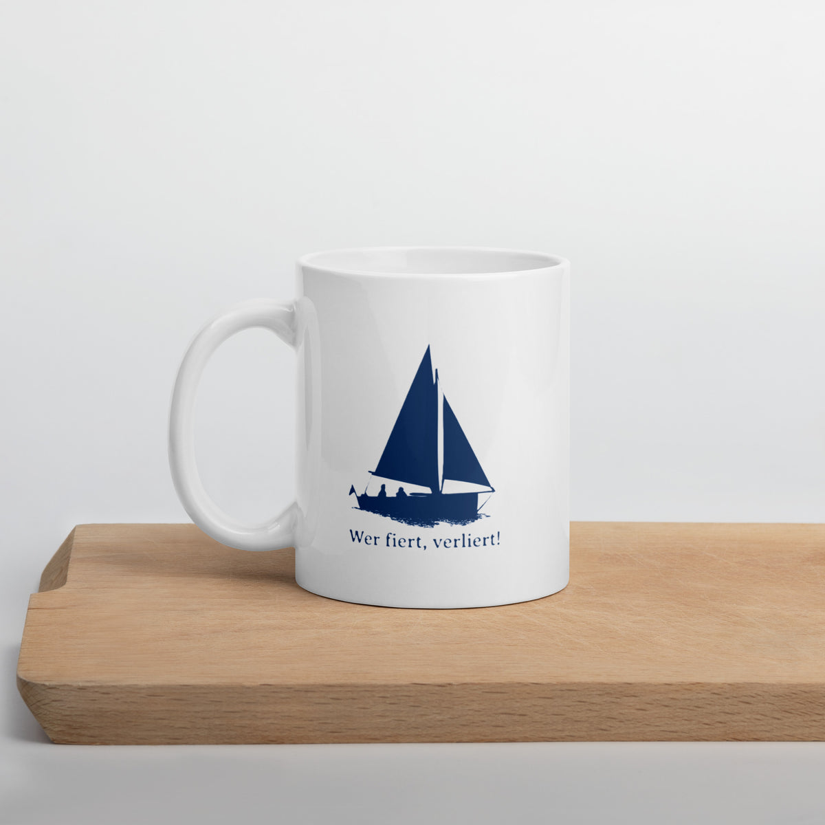 Keramiktasse Regatta-Spruch /Segler