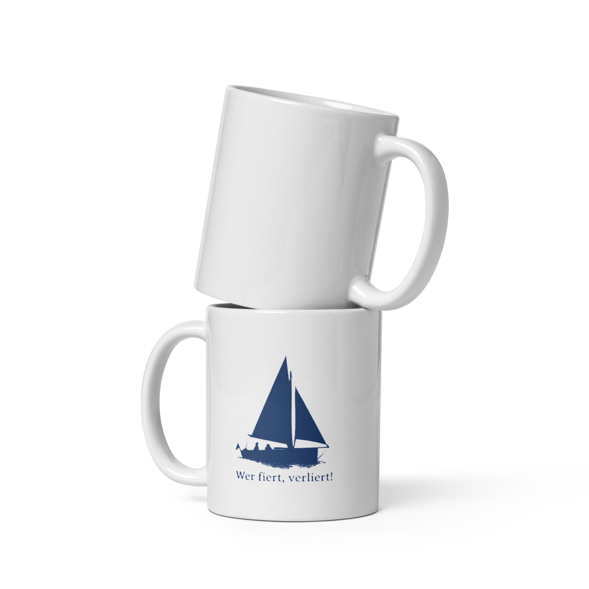 Keramiktasse Regatta-Spruch /Segler