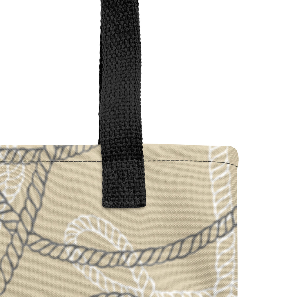Maritime personalisierte Tasche mit Tauwerk/ Katamaran