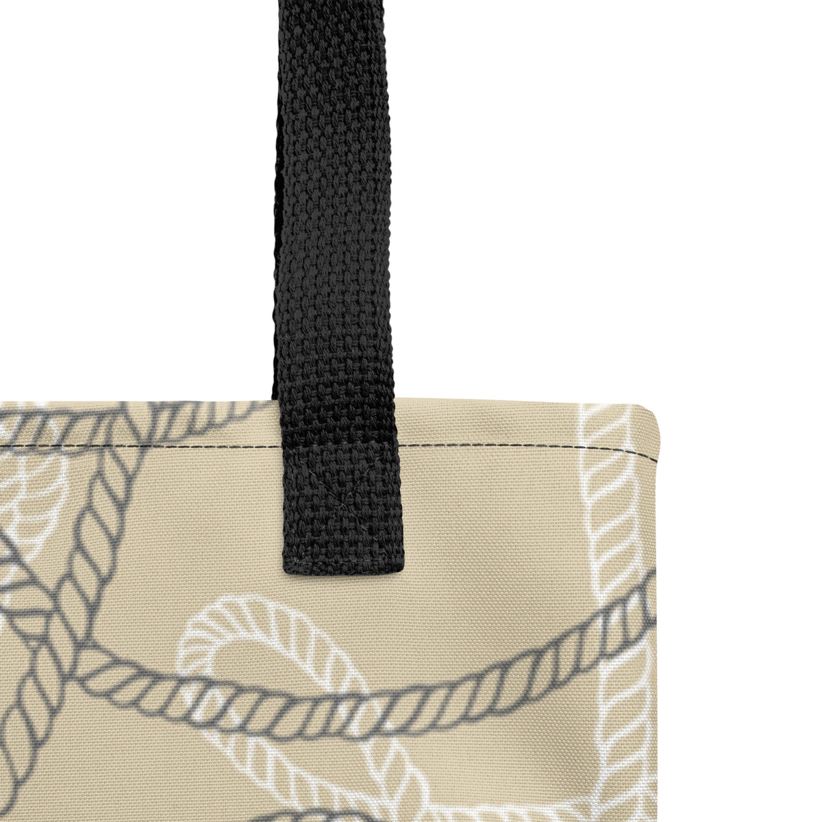Maritime personalisierte Tasche mit Tauwerk/ Katamaran