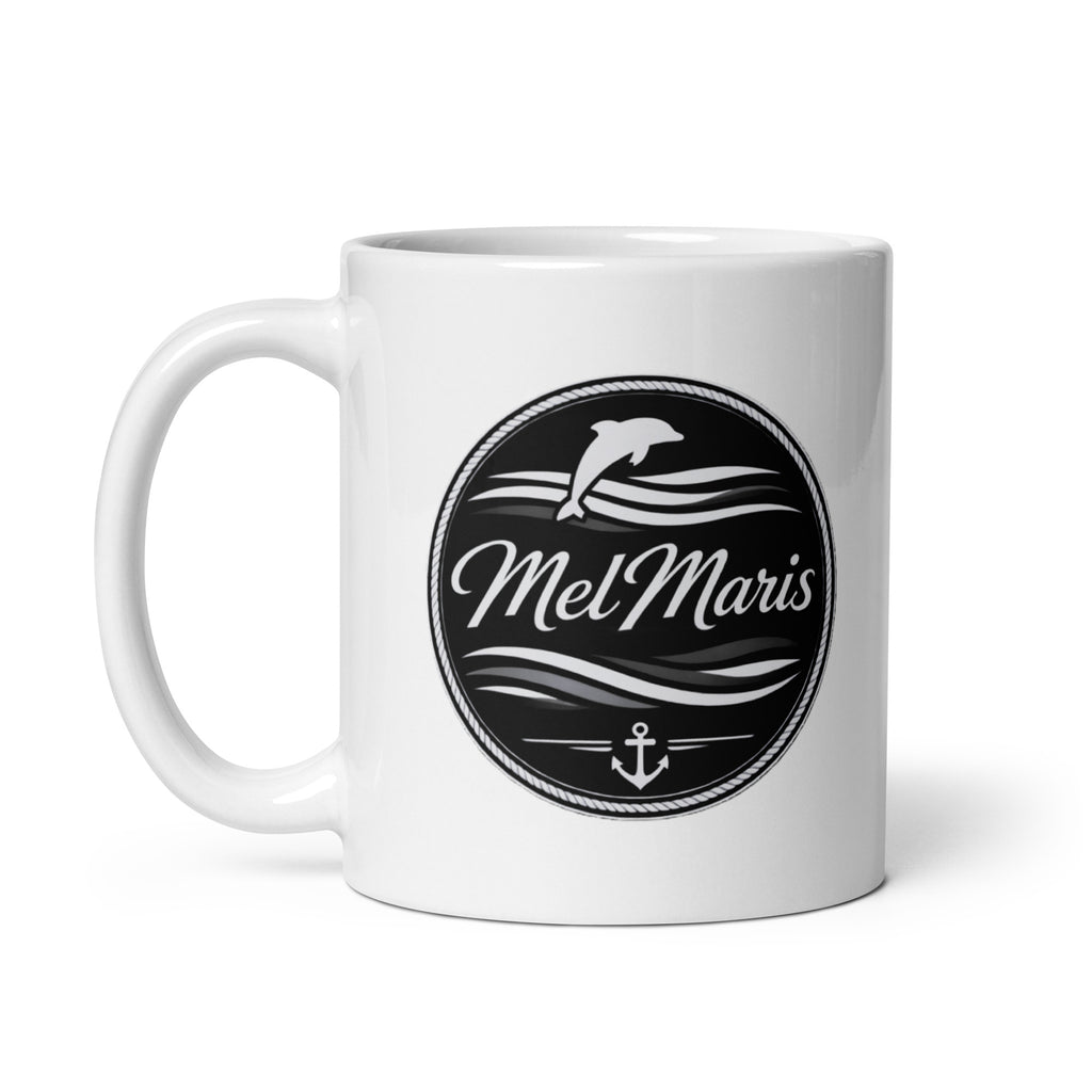 Tasse mit MelMaris-Logo – Maritime Markentasse für Segler