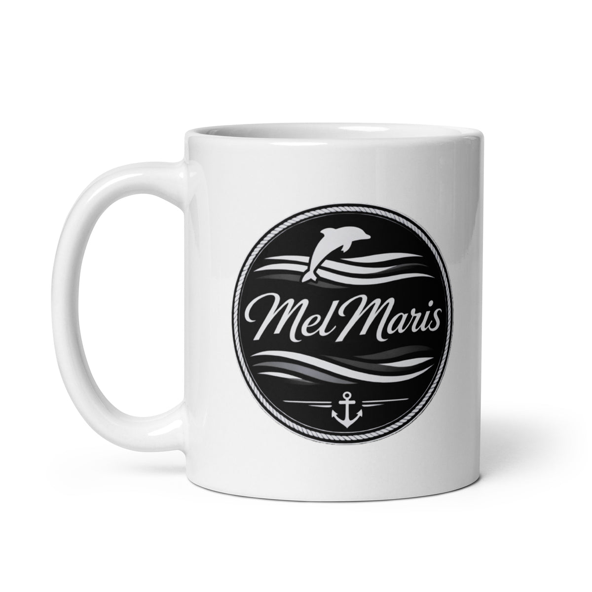 Tasse mit MelMaris-Logo – Maritime Markentasse für Segler