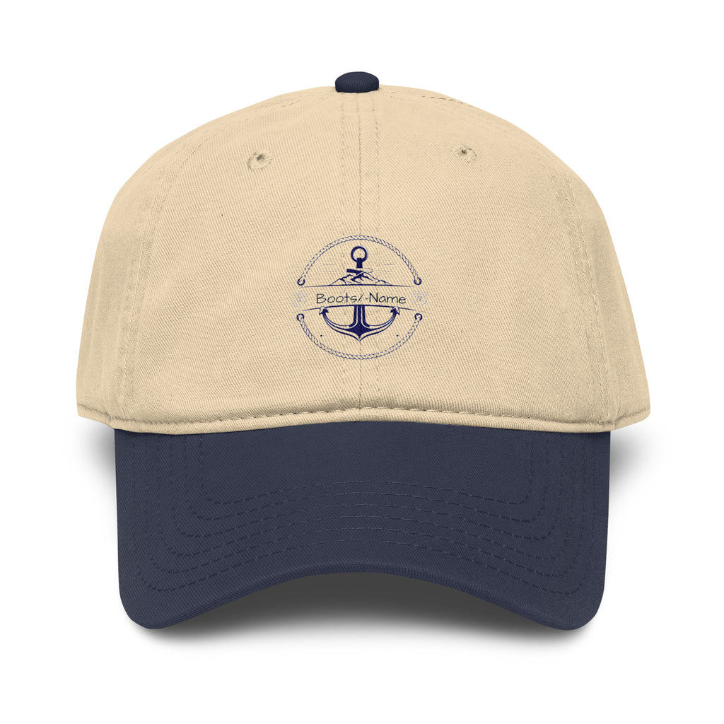 Personalisiertes Crew T-Shirt Anker-Motiv Damen | Maritimes Shirt mit Namen