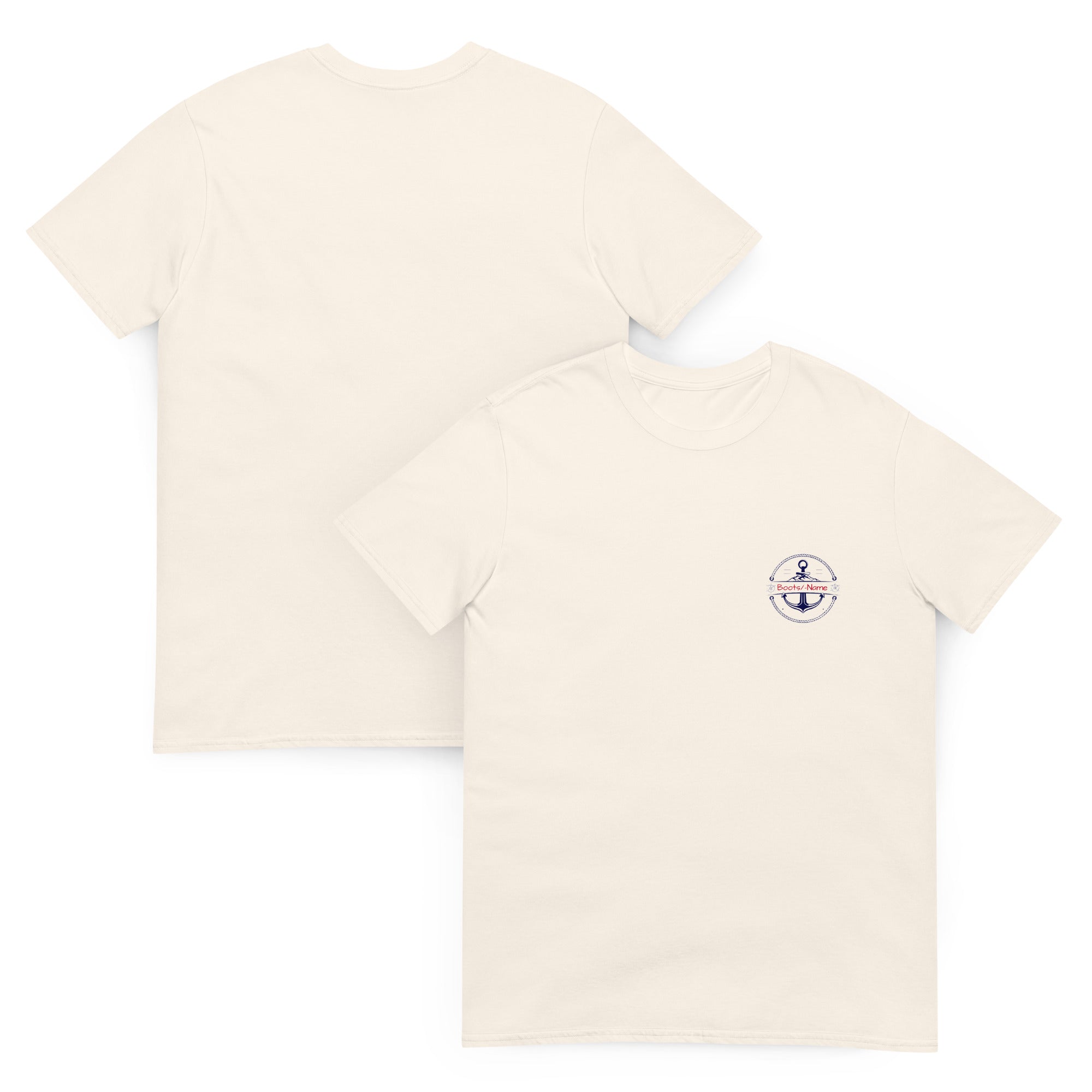 Maritimes personalisiertes Crew-Shirt mit Anker-Motiv