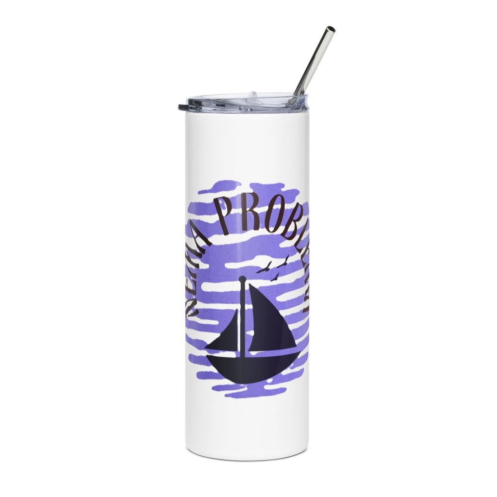 Edelstahlbecher Nema problema marineblau – Segler-Geschenk