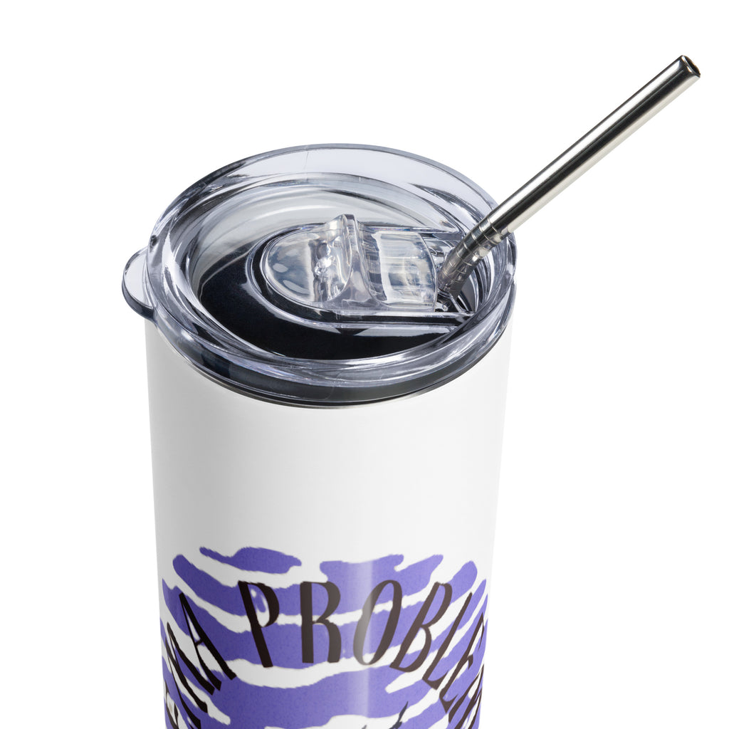 Edelstahlbecher Nema problema marineblau – Segler-Geschenk Cup to Go 