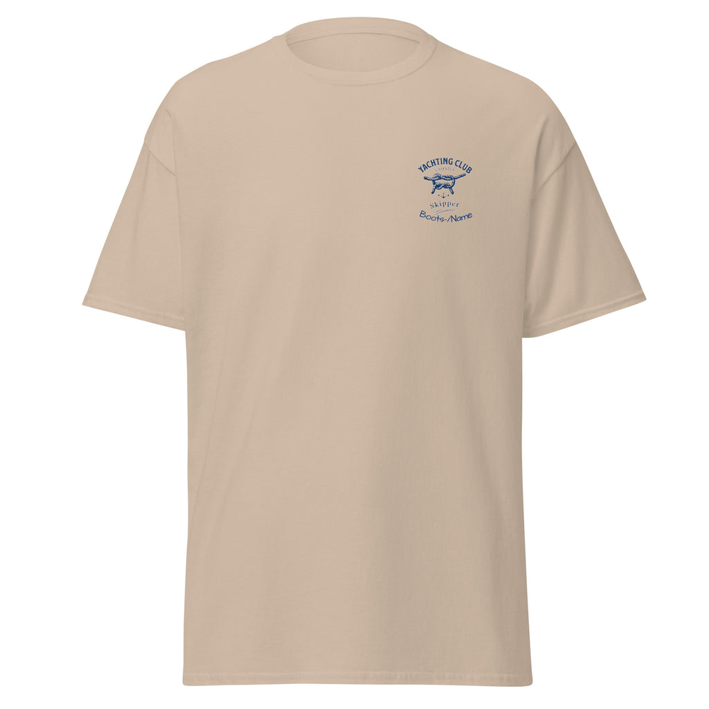 Personalisiertes Skipper-Shirt Herren maritim mit Namen | MelMaris