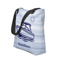 Maritime personalisierte Tasche mit Motorboot-Motiv
