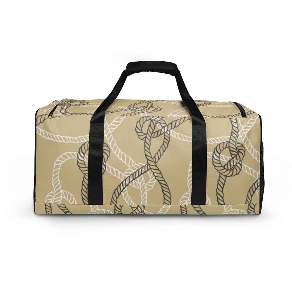 Maritimer personalisierter Weekender/ Reisetasche mit Tauwerk-Motiv und Namen