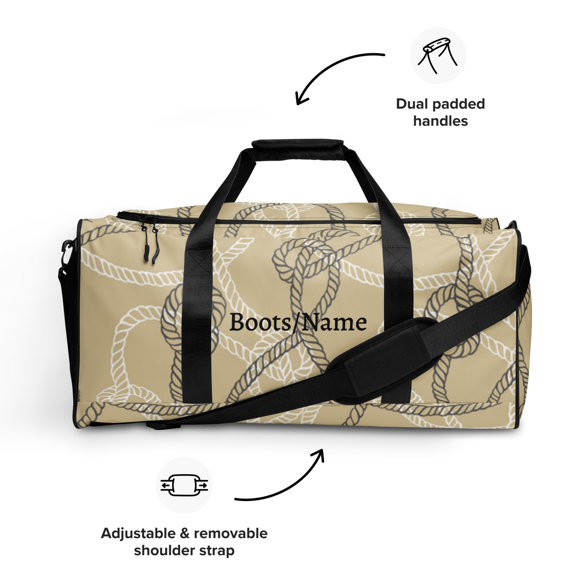Weekender Reisetasche Tauwerk personalisiert – Segler-Geschenk 