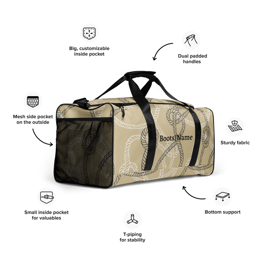 Weekender Reisetasche Tauwerk personalisiert – Segler-Geschenk 