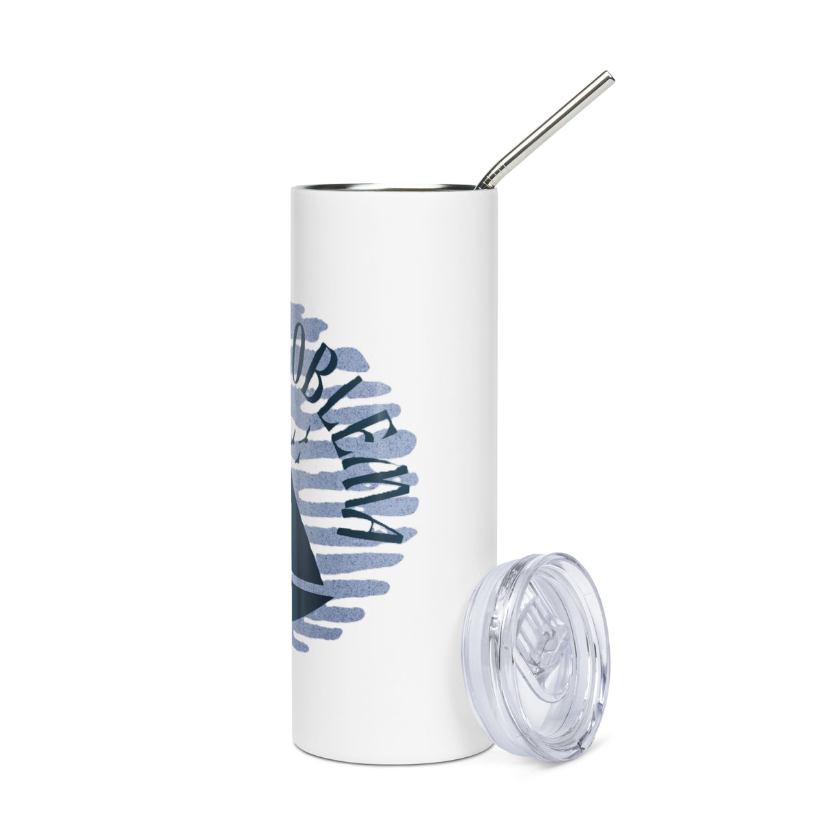 Edelstahlbecher Nema problema blau – Segler-Geschenk mit Spruch