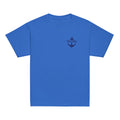 Maritimes personalisiertes Crew T-Shirt mit Anker-Motiv, Kids/ Teens