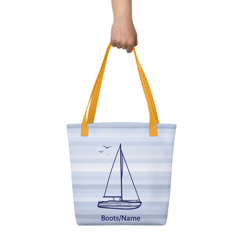 Tasche Segelboot personalisiert – Maritimes Geschenk für Segler