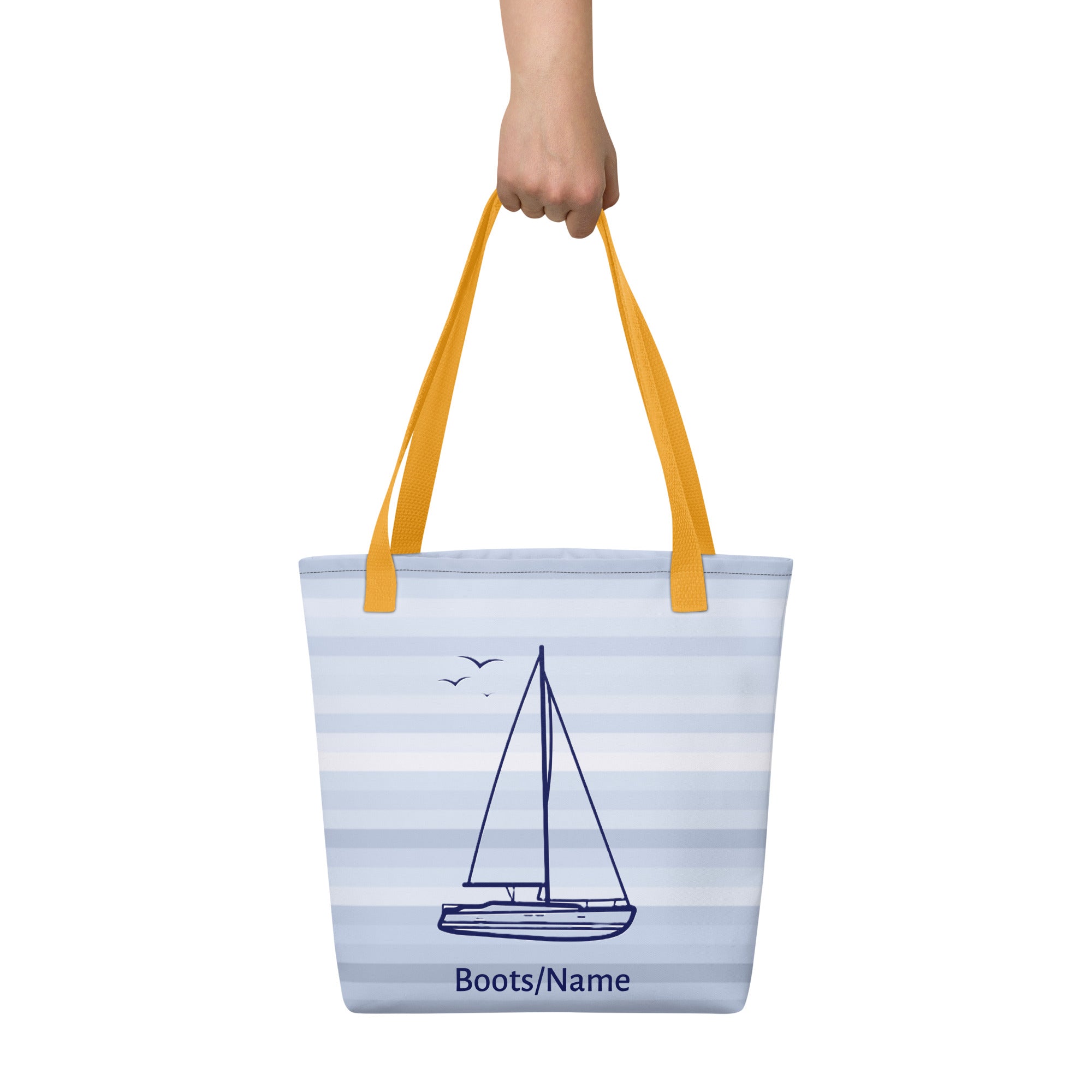 Tasche Segelboot personalisiert – Maritimes Geschenk für Segler