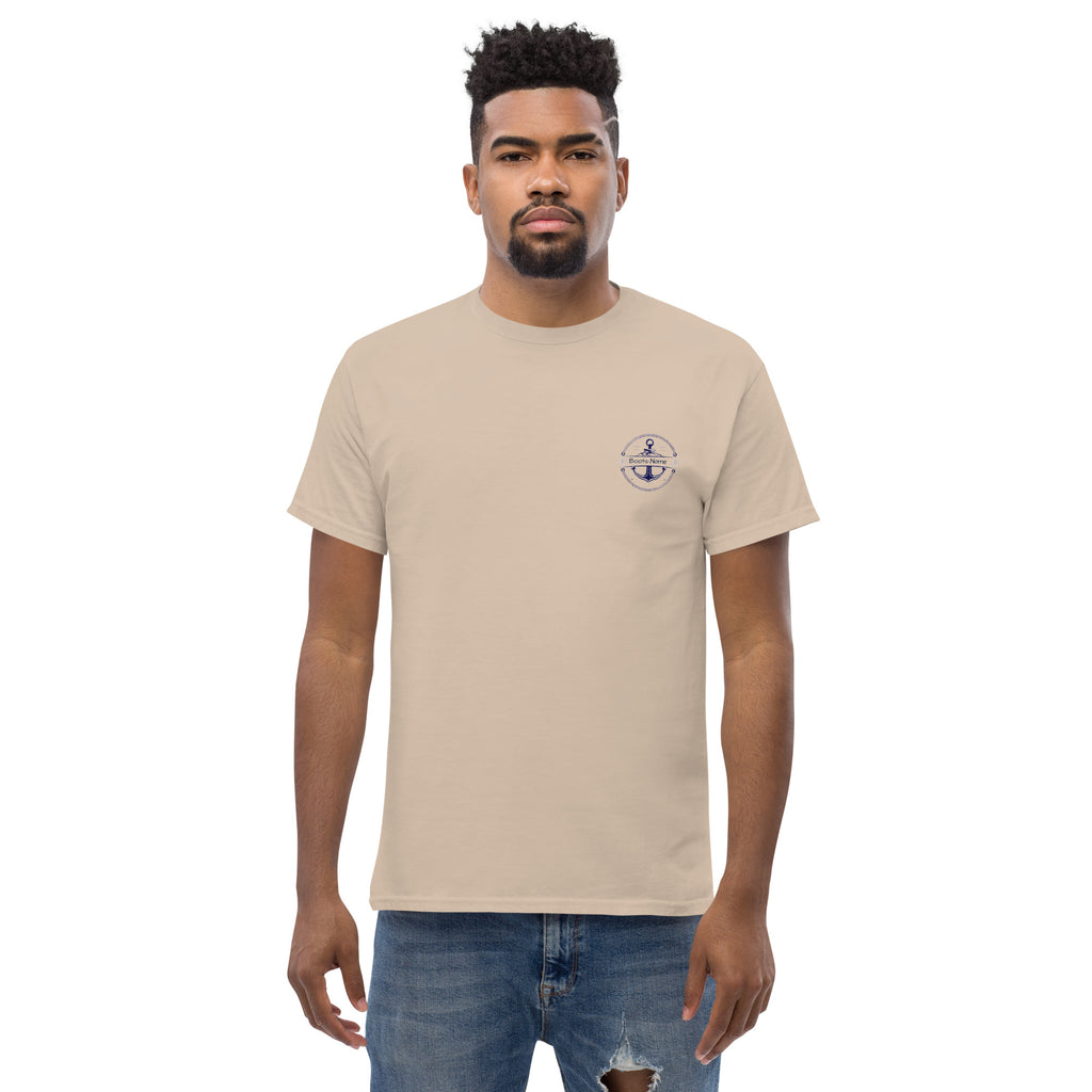 Personalisiertes Crew T-Shirt Steuerrad Damen mit Namen | MelMaris