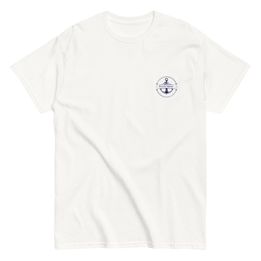 Personalisiertes Crew T-Shirt Steuerrad Damen mit Namen | MelMaris