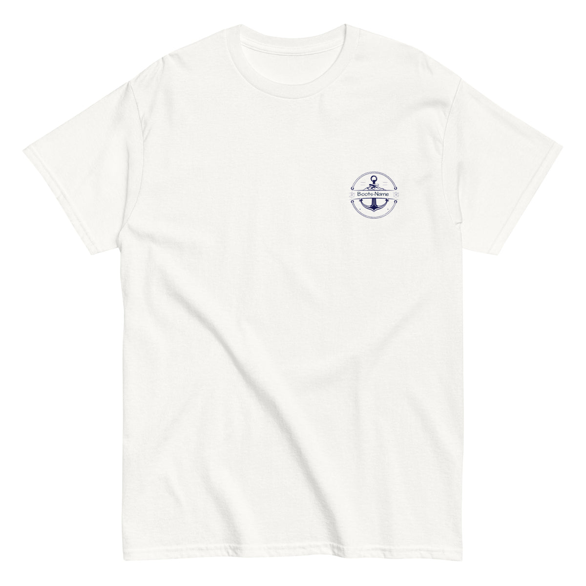 Personalisiertes Crew T-Shirt Steuerrad Damen mit Namen | MelMaris