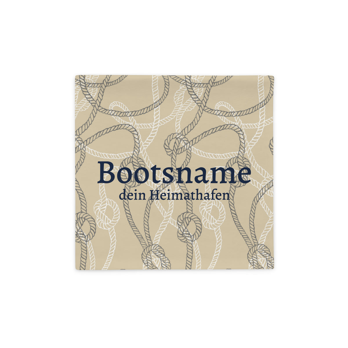 Kissenbezug personalisiert Bootsname+Heimathafen – Segler-Geschenk