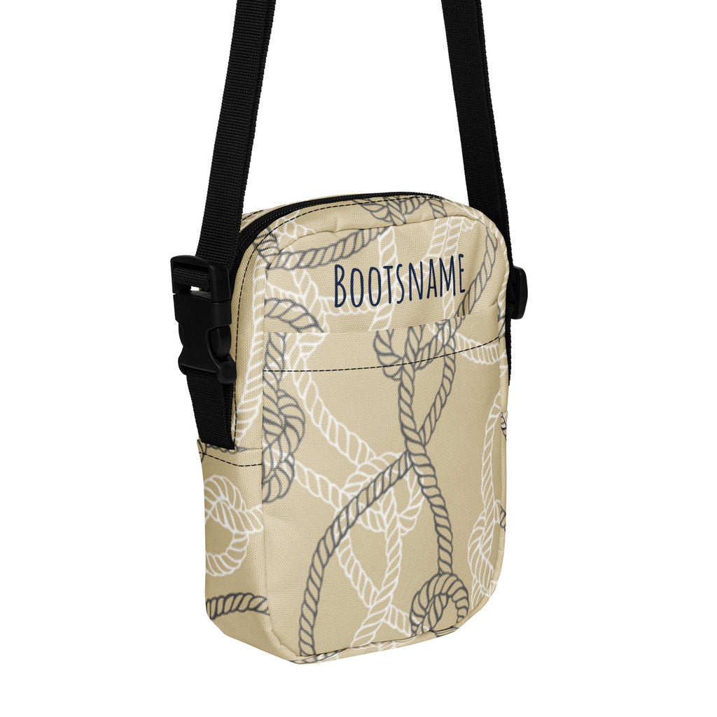 Maritime personalisierte Umhängetasche/ Crossbody-Bag mit Bootsnamen