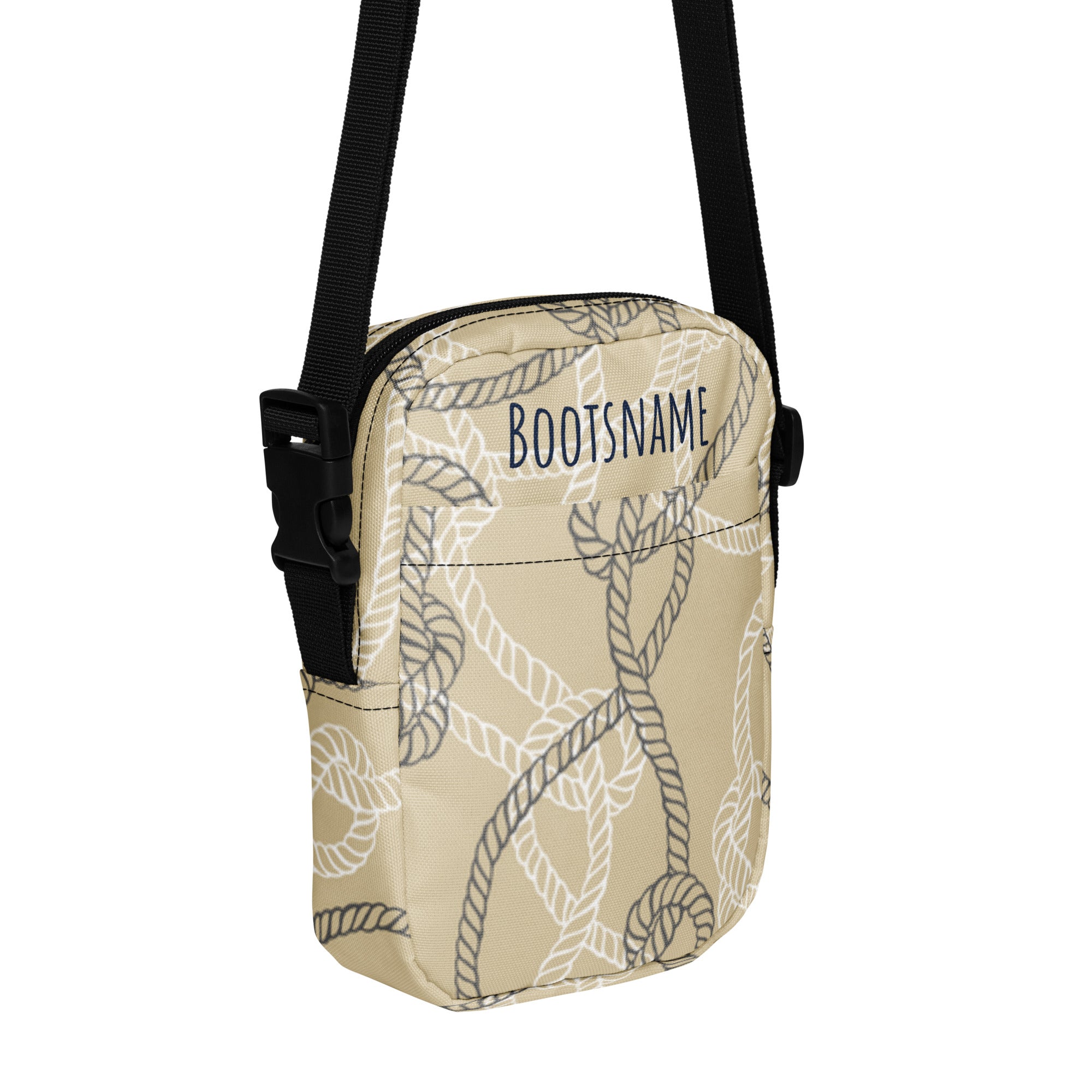 Maritime personalisierte Umhängetasche/ Crossbody-Bag mit Bootsnamen
