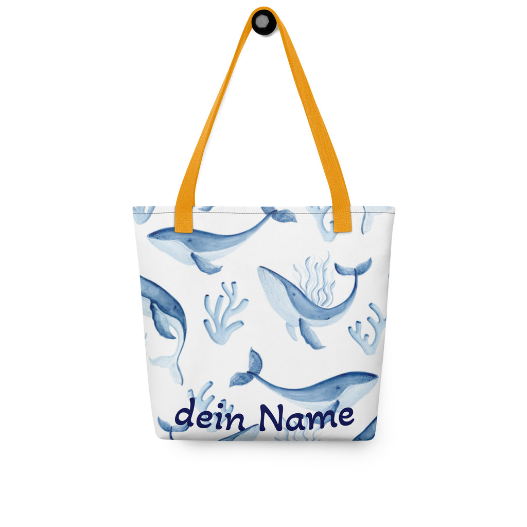 Tasche Wal-Motiv personalisiert – Maritimes Geschenk für Meeresliebhaber