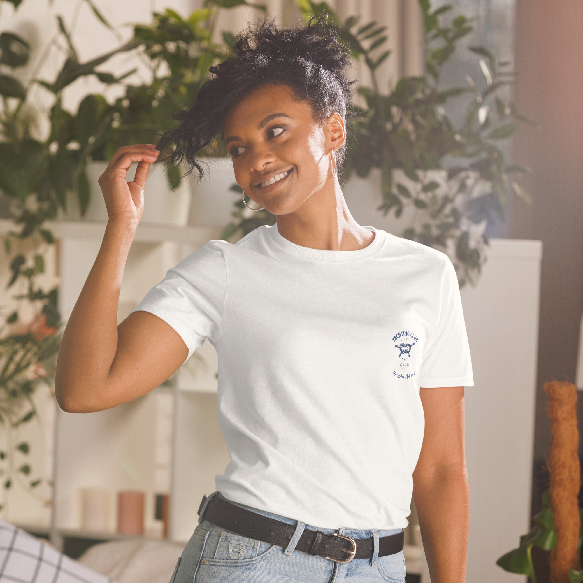 Personalisiertes Crew-Shirt Damen maritim mit Namen | MelMaris
