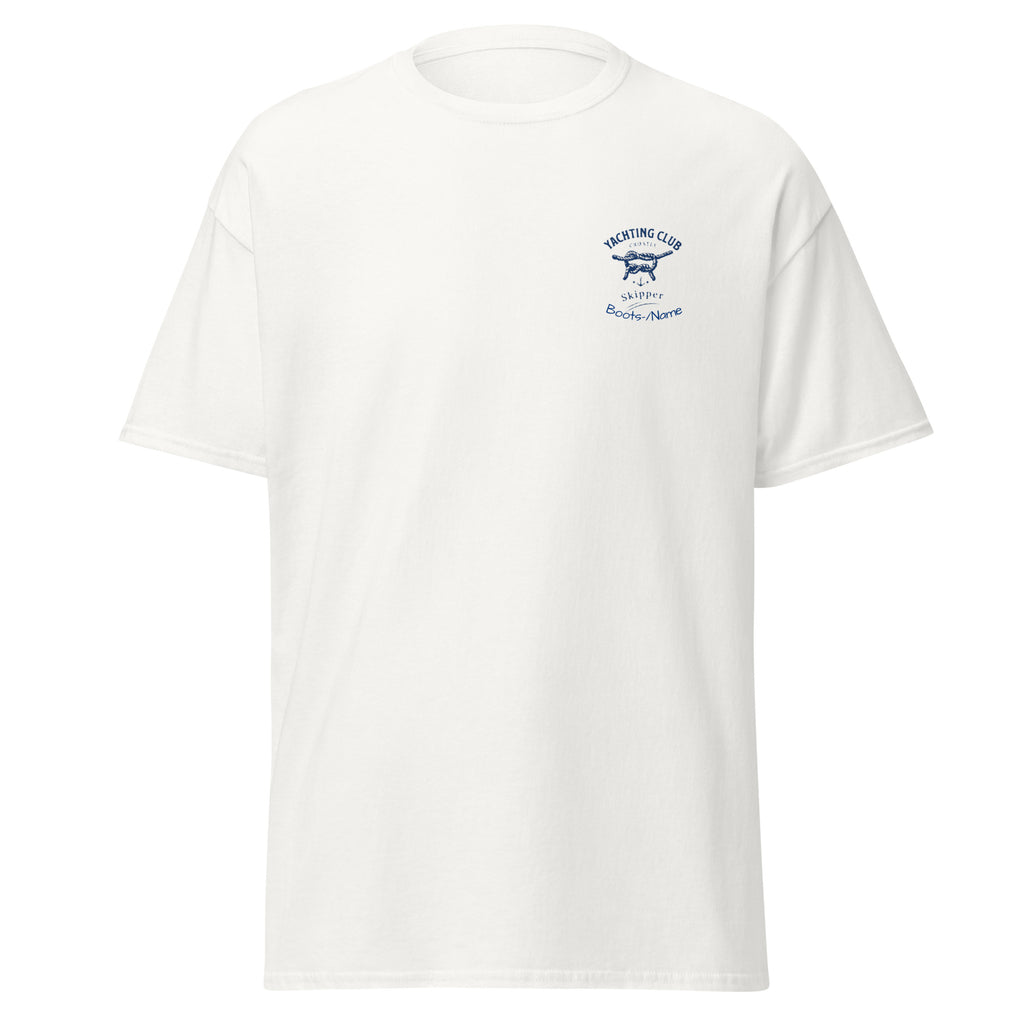 Personalisiertes Skipper-Shirt Herren maritim mit Namen | MelMaris