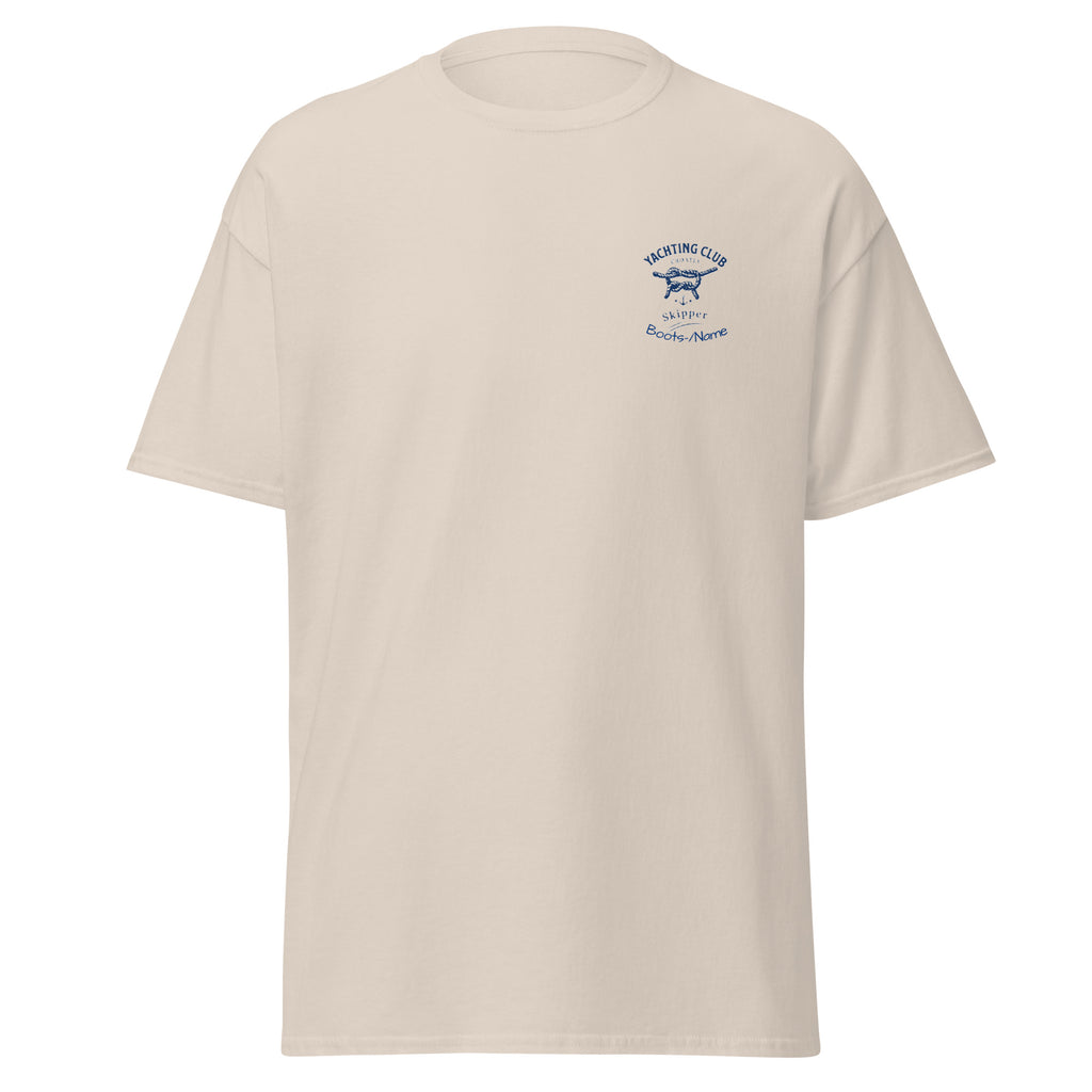 Personalisiertes Skipper-Shirt Herren maritim mit Namen | MelMaris